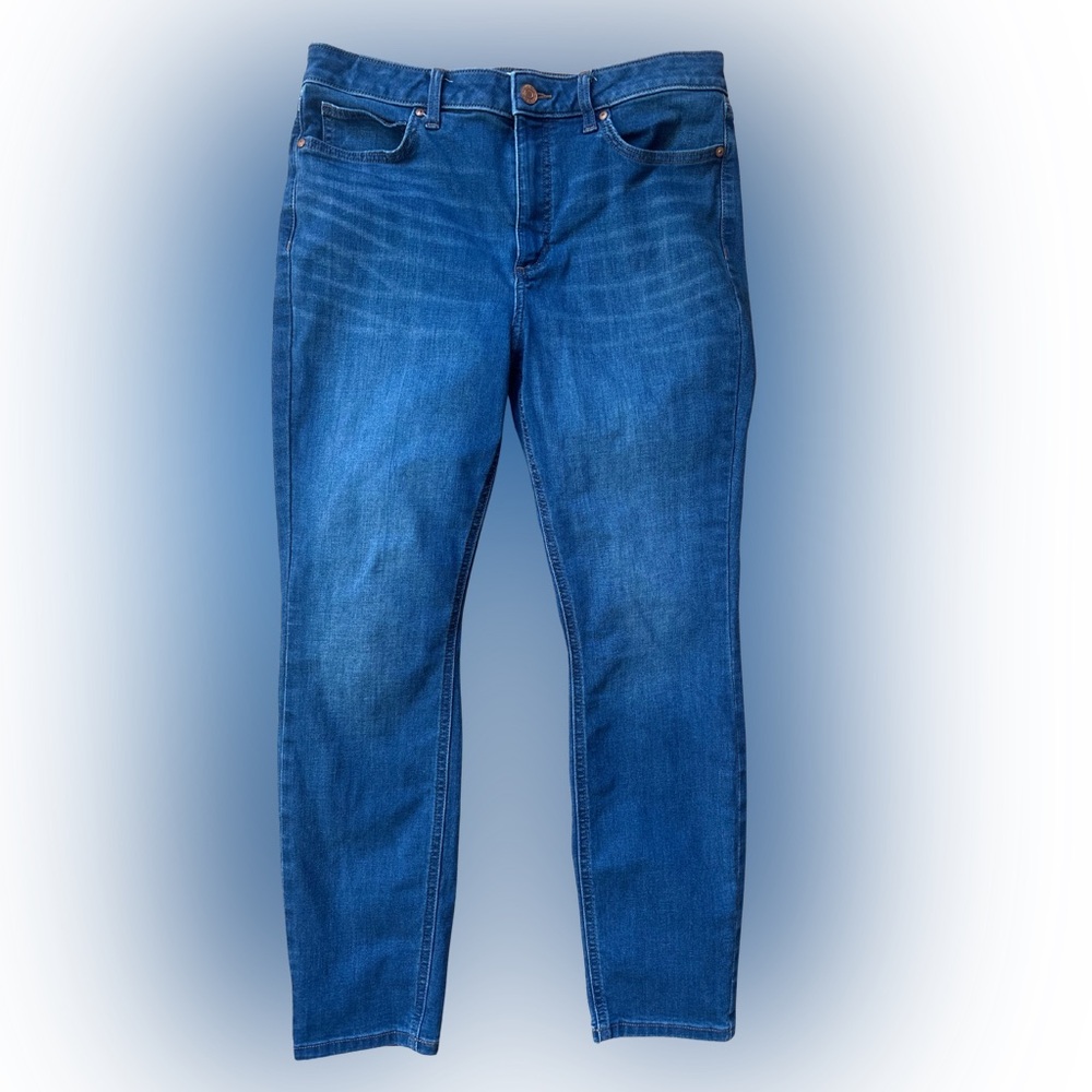 💗 LC Lauren Conrad High-Rise Skinny Jeans Sz 14 👖 - Picture 2 of 2